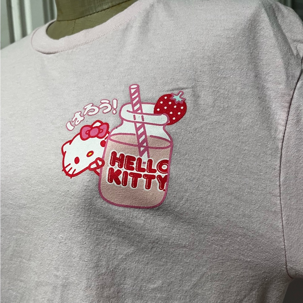 Hello Kitty Strawberry milk T-Shirt retro 90’s Y2K kawaii - Picture 7 of 15